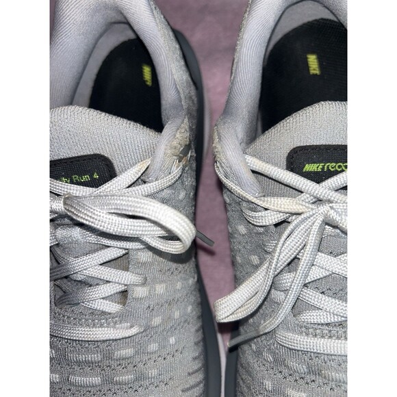 Nike ReactX Infinity Run 4 Men Size 10.5 Running Shoes Wolf Gray Lime DR2665-002 - Picture 9 of 10